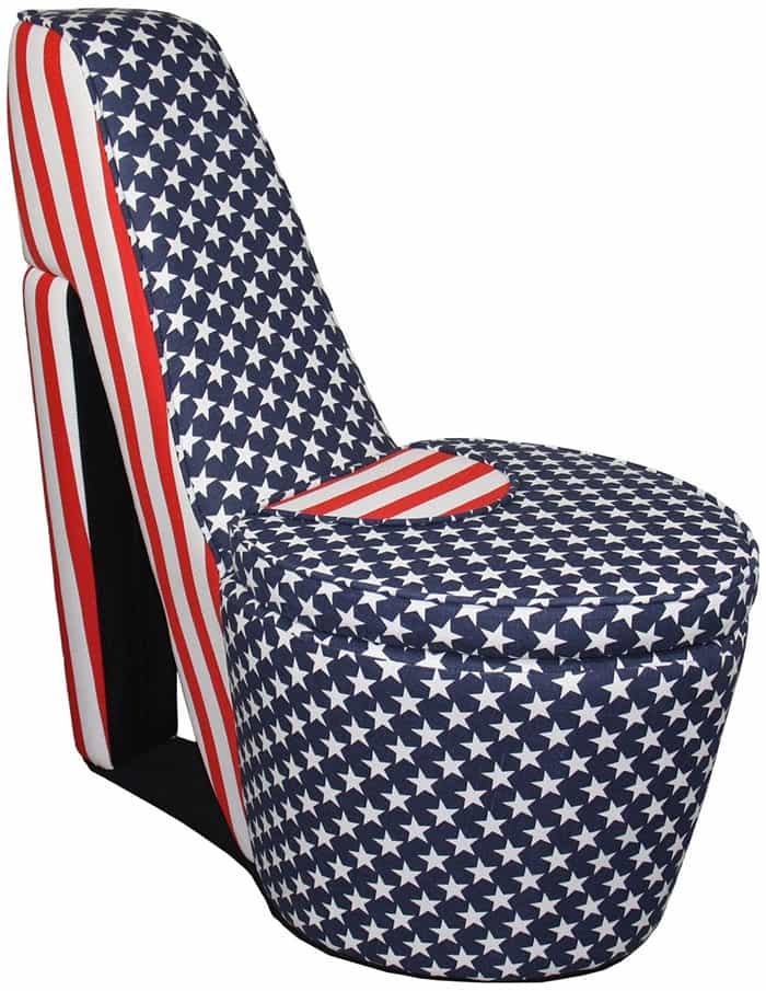 A MID CENTURY HIGH HEEL  SHOE CHAIR