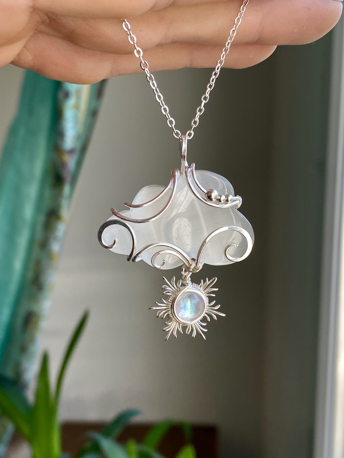 Made to Order - Winter Magic // Selenite and Rainbow Moonstone