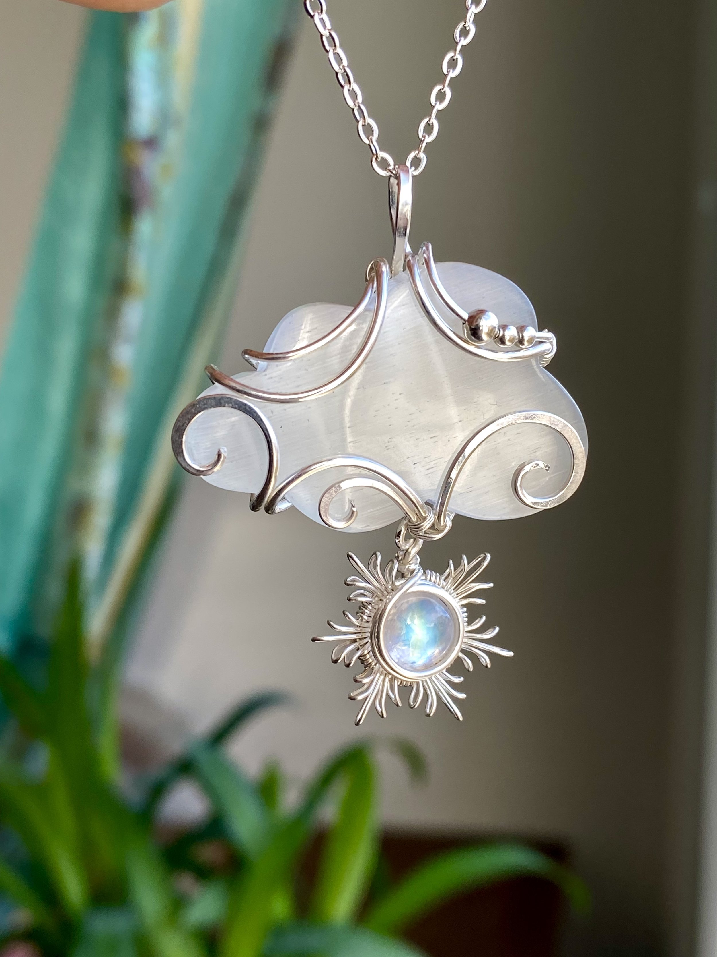 Made to Order - Winter Magic // Selenite and Rainbow Moonstone