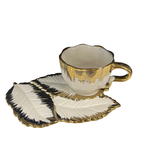 Ceramic Luxury Looking Coffeecup Set 6-Pieces