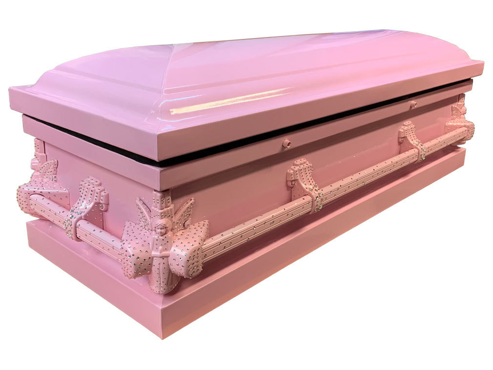 Pimped-up coffins covered in glitter and bling
