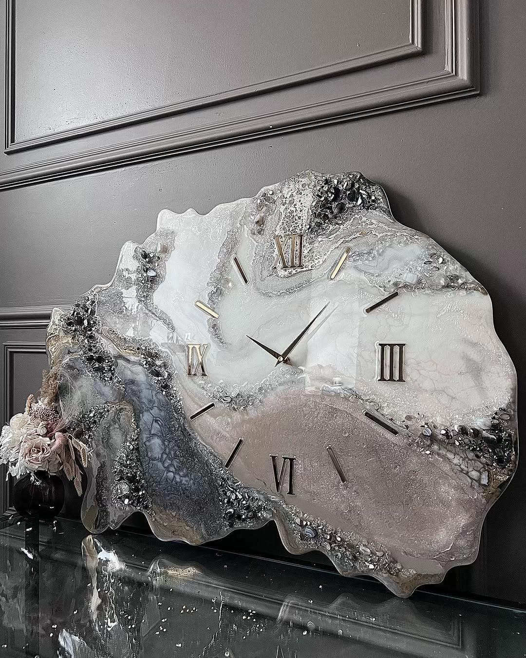 Geode Wall Clock