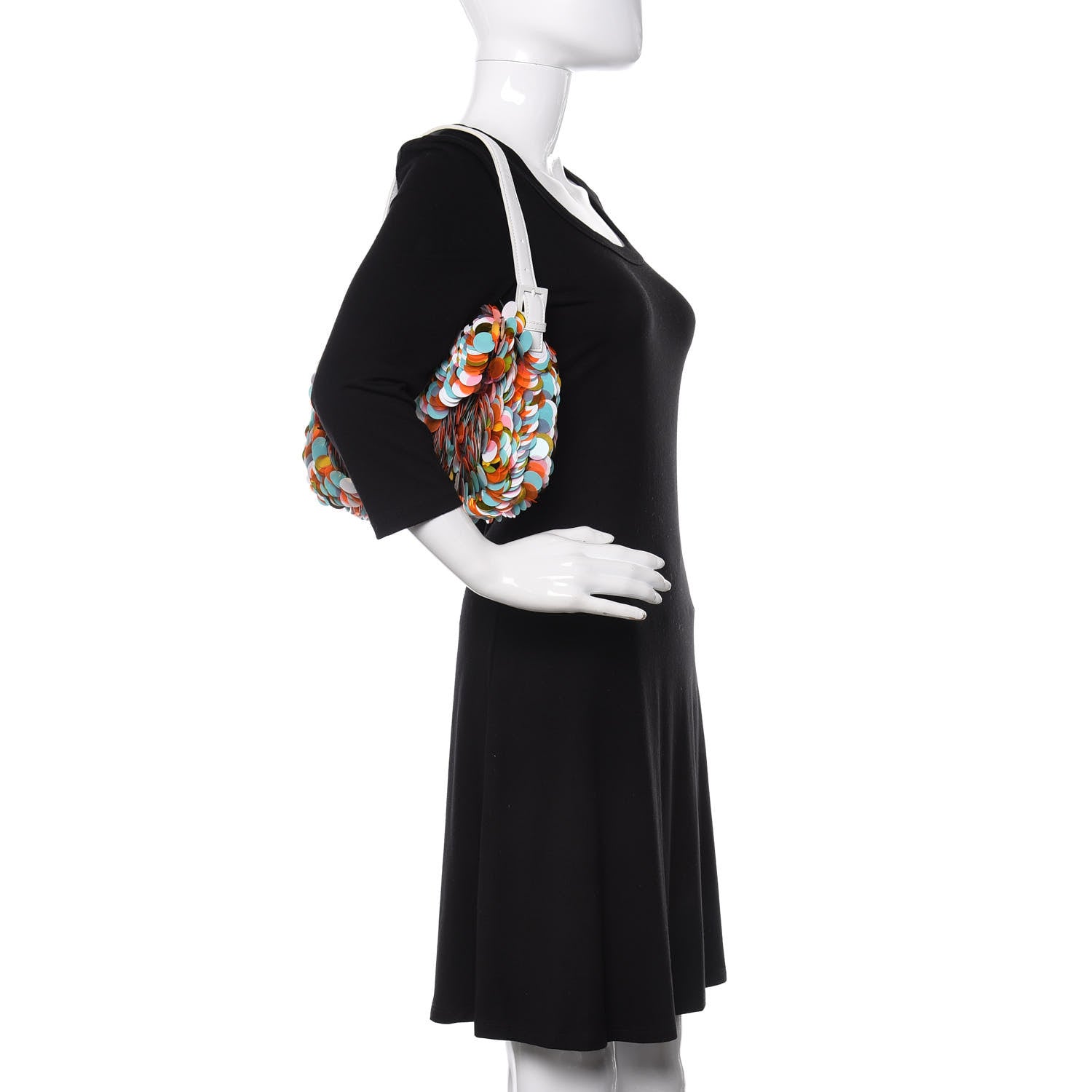 Sequin Maxi Paillettes Cuoio Lucido Baguette
