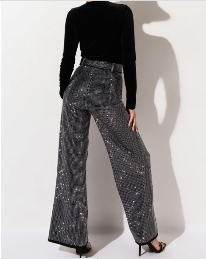 Sparkling Wide Leg Pants