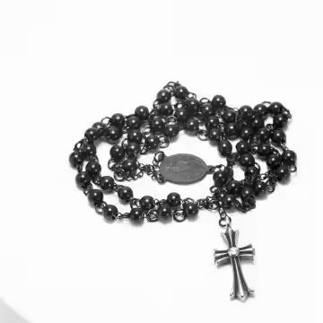Stainless Steel Gold Plated Cross Pendant Necklace