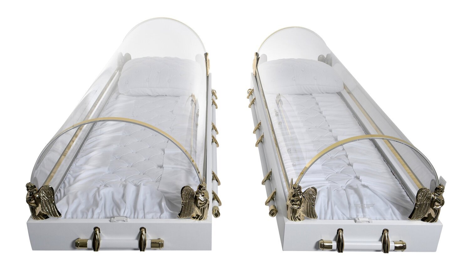 Pimped-up coffins covered in glitter and bling