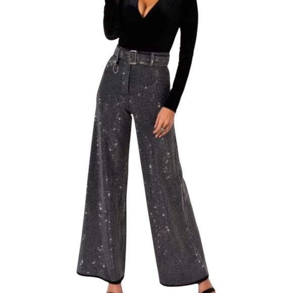 Sparkling Wide Leg Pants