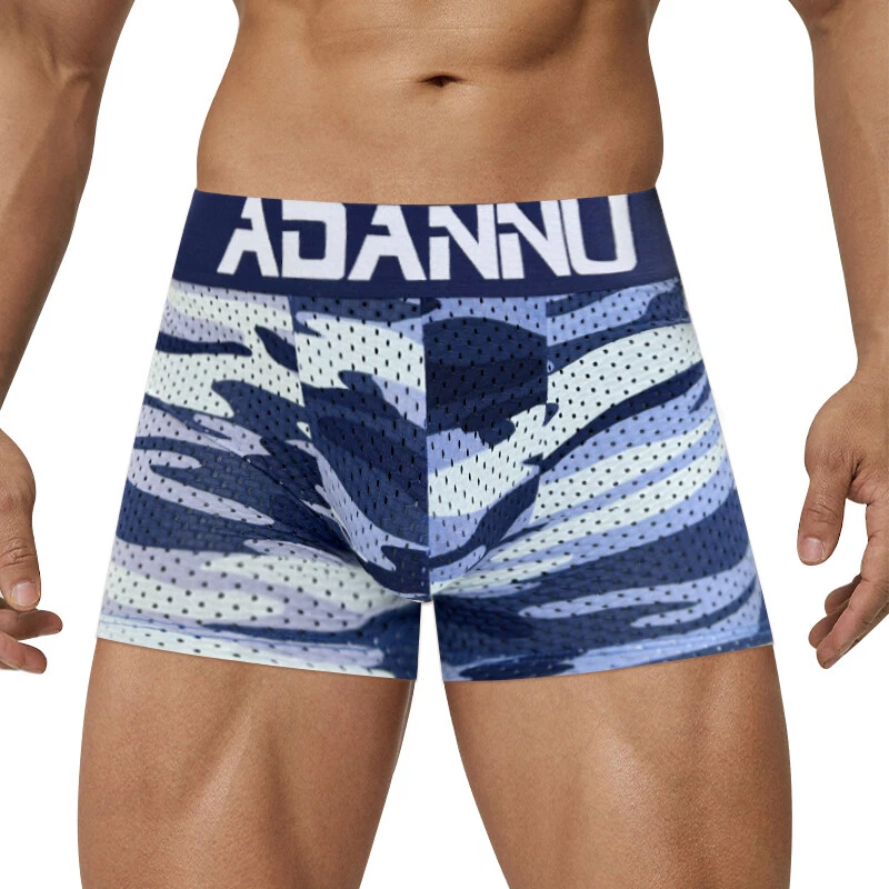 Male Mesh Butt Padded Hip Lifting Shorts