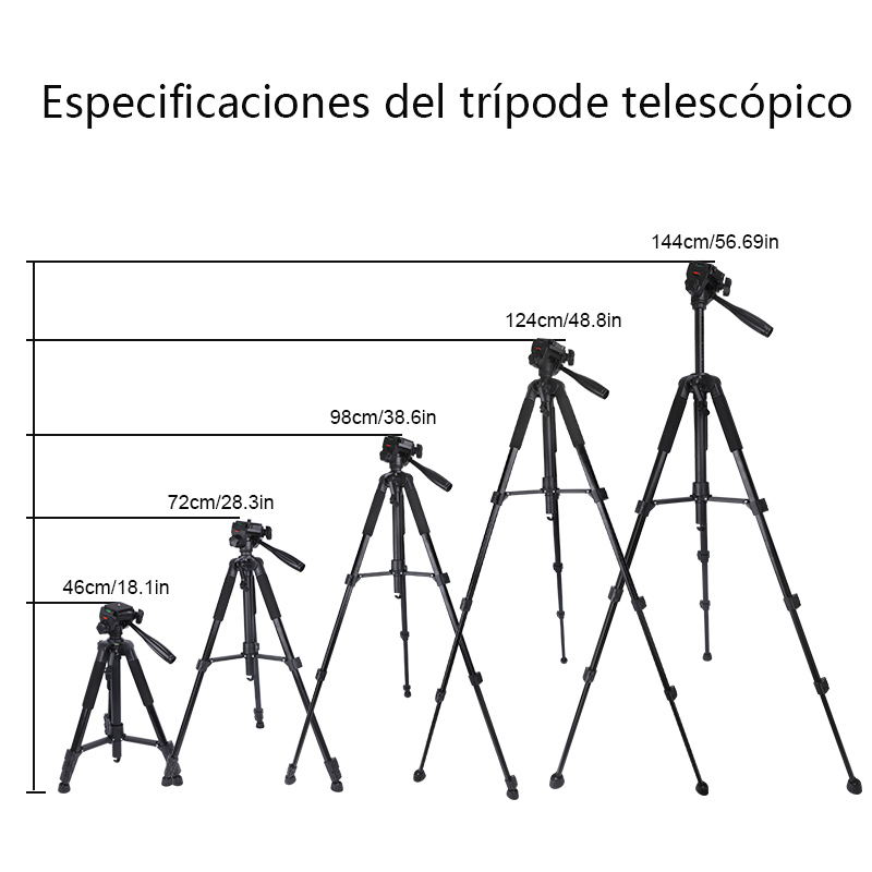 Trípode para telescopio (extensible hasta 150 cm, compatible universalmente)