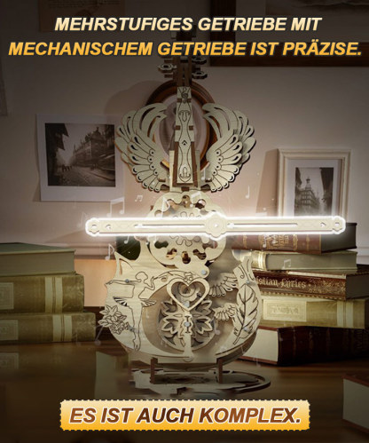 Handgemachtes DIY 3D Holzmodell einer Geige.