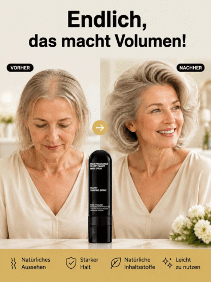 2-in-1 Volumen- & Styling-Spray – Star-Look in 3 Sek. ohne klebriges Gefühl