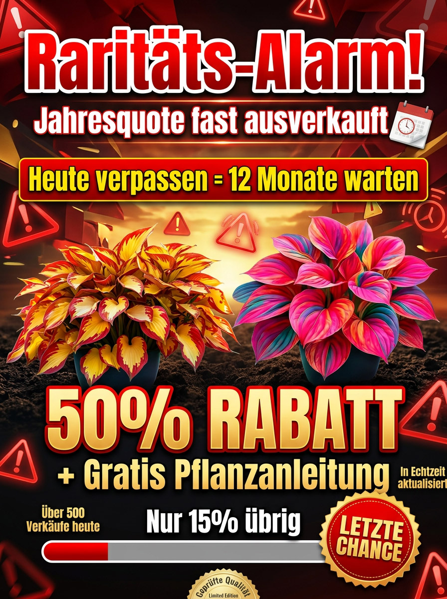 Seltene Samen der buntblättrigen Funkie.