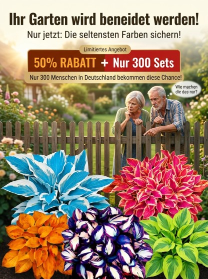 Seltene Samen der buntblättrigen Funkie.
