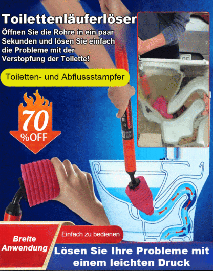 One-Shot Drain Unblocker: Sofortiger Hochdruck, löst Verstopfungen mit einem Klick.