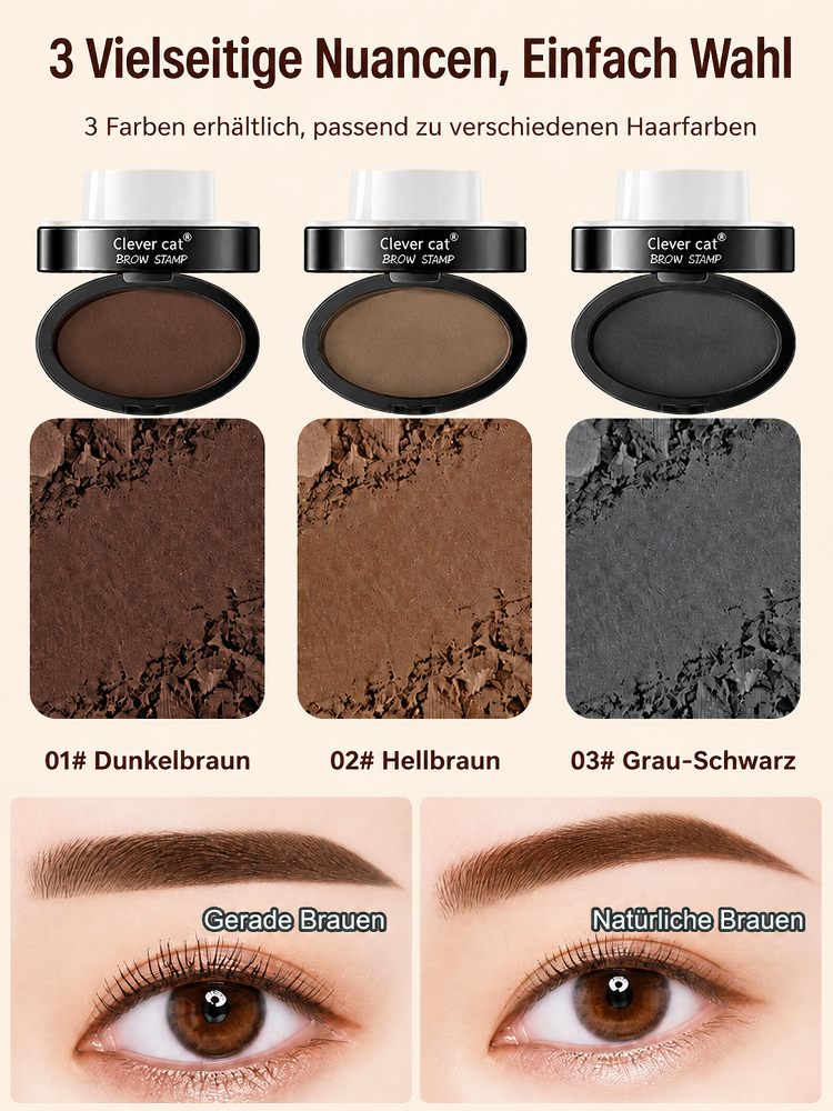 Wasserdichtes Augenbrauenpuder-Set für Faule-✨ 3-Sekunden-Stempel: Sorgt sofort für die perfekte Form.