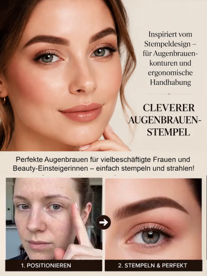 Wasserdichtes Augenbrauenpuder-Set für Faule-✨ 3-Sekunden-Stempel: Sorgt sofort für die perfekte Form.