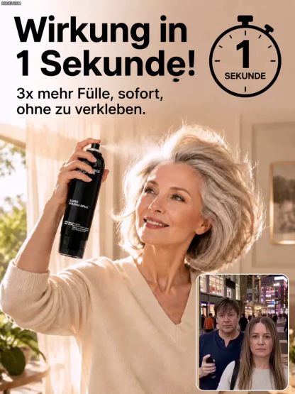 2-in-1 Volumen- & Styling-Spray – Star-Look in 3 Sek. ohne klebriges Gefühl