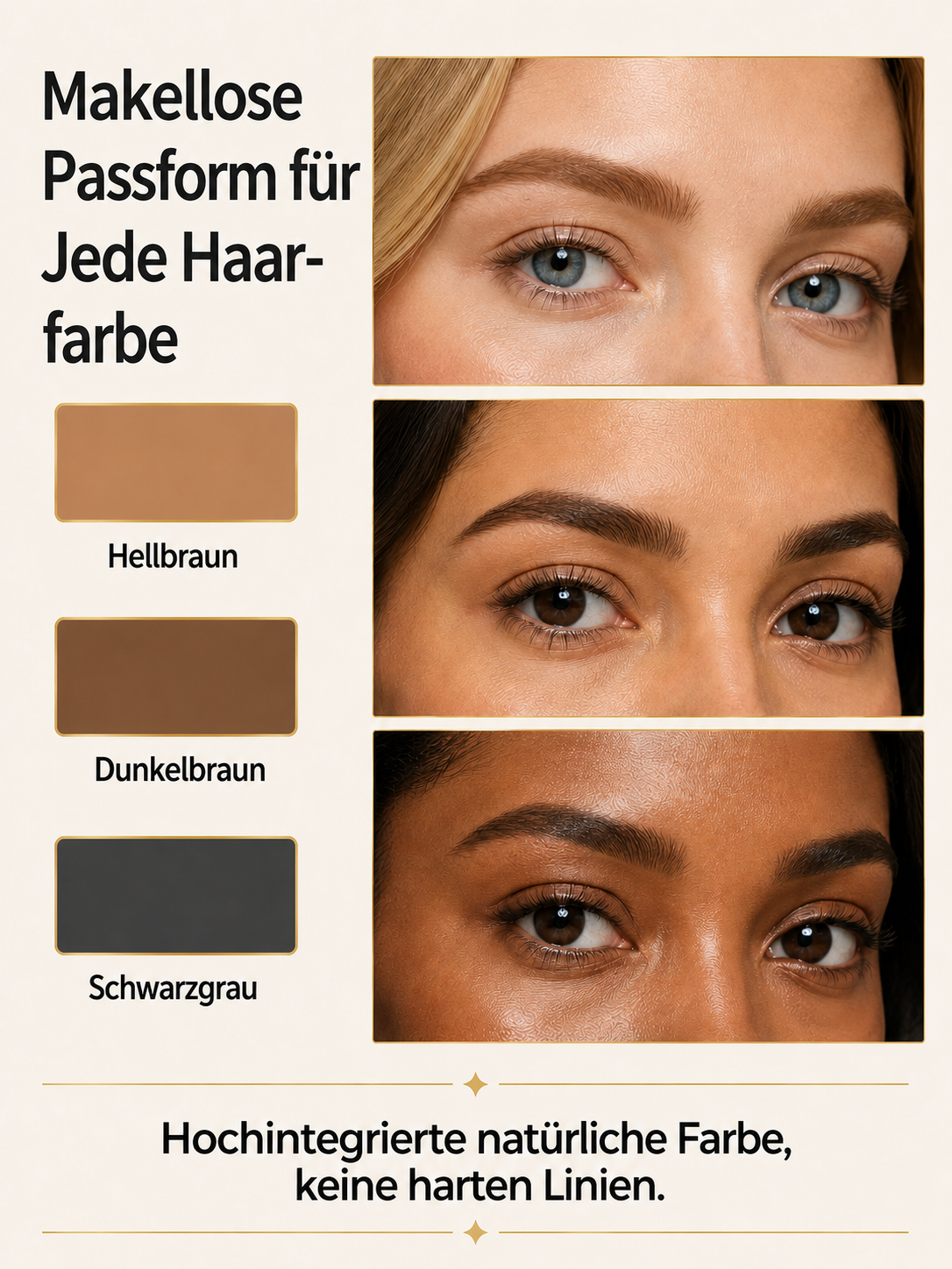 Wasserdichtes Augenbrauenpuder-Set für Faule-✨ 3-Sekunden-Stempel: Sorgt sofort für die perfekte Form.