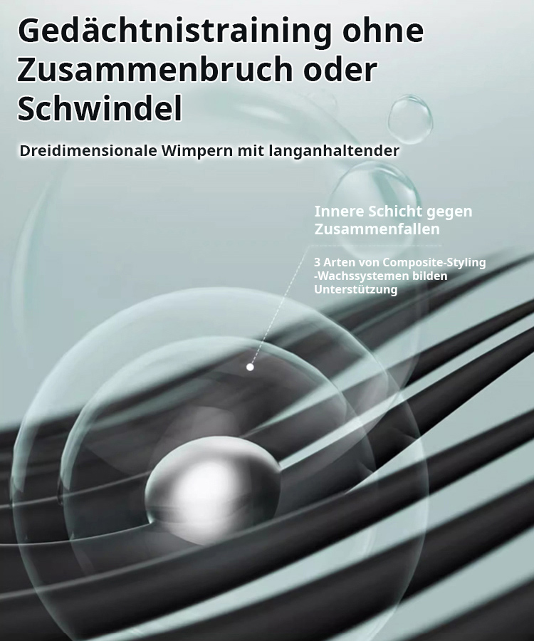 【Vergrößern Sie Ihre Augen】Kleine Stahlrohr-Mascara