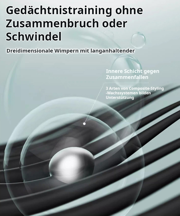 【Vergrößern Sie Ihre Augen】Kleine Stahlrohr-Mascara