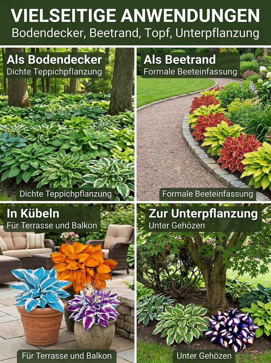 Seltene Samen der buntblättrigen Funkie.