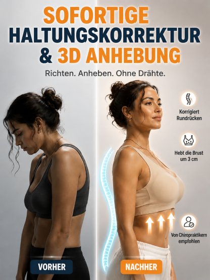 Von Haltungsexperten empfohlen👩‍⚕️ Schluss mit Rundrücken – Dein Körper erinnert sich an seine natürliche Haltung.