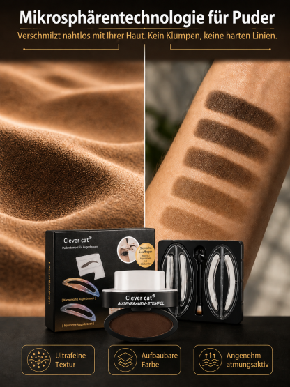 Wasserdichtes Augenbrauenpuder-Set für Faule-✨ 3-Sekunden-Stempel: Sorgt sofort für die perfekte Form.