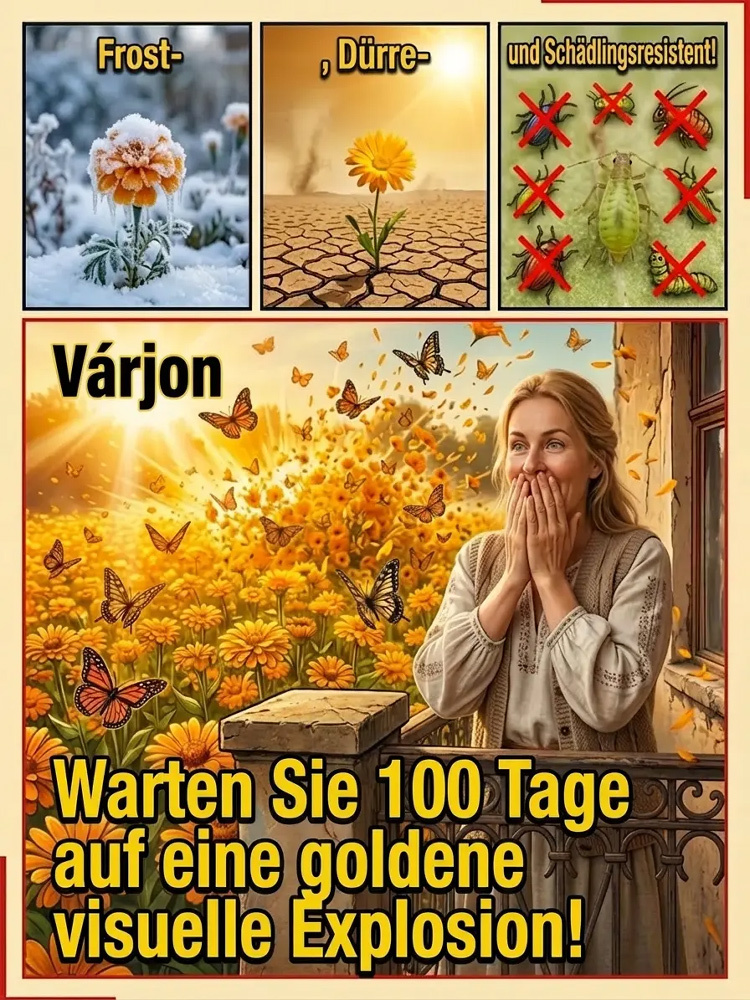 【100 Tage Blüte】Einfach zu züchtende, bunte Ringelblumensamen