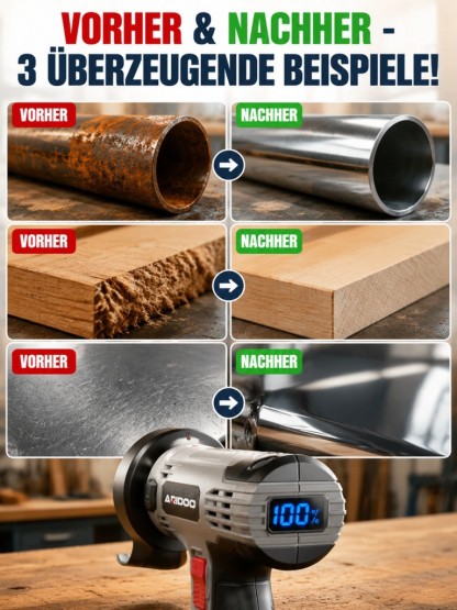 Kabelloser Mini-Winkelschleifer mit Digitalanzeige
