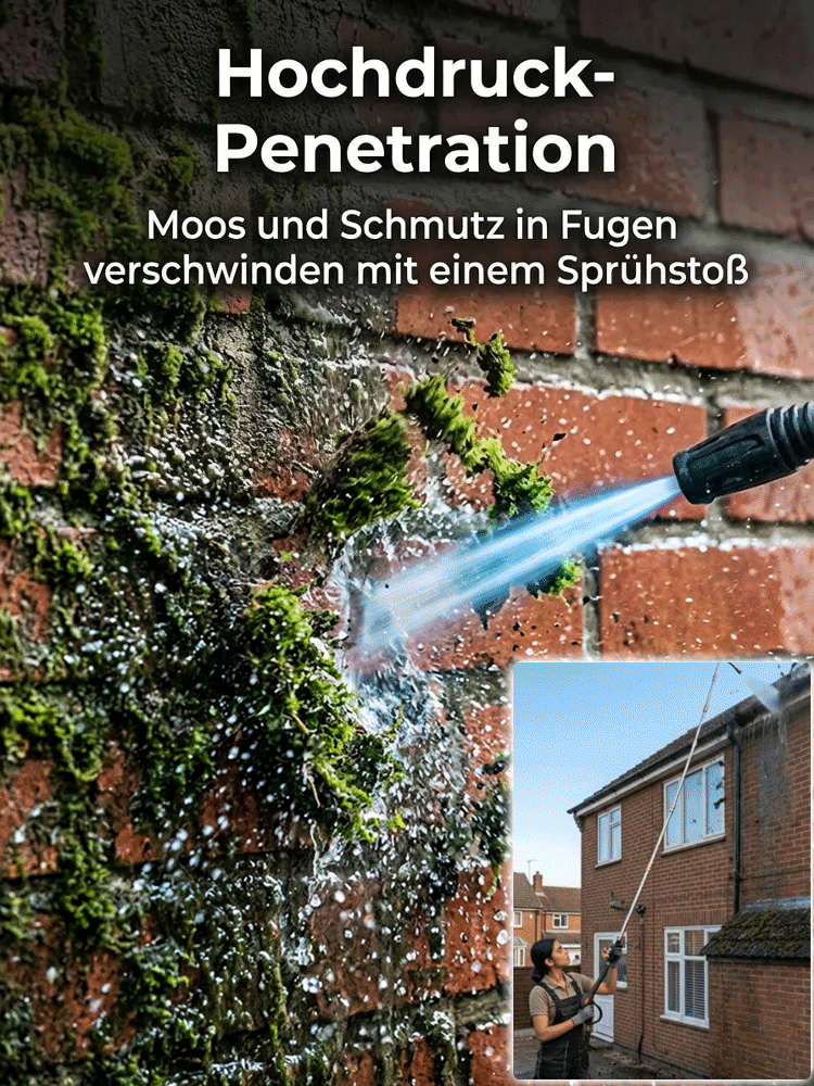 ⚡️Entfernt Moos & Schmutz von Wänden und Pflastersteinen in Sekunden 💧🛠️