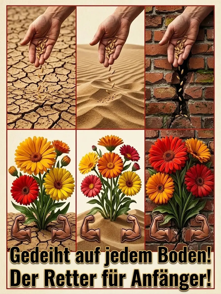 【100 Tage Blüte】Einfach zu züchtende, bunte Ringelblumensamen