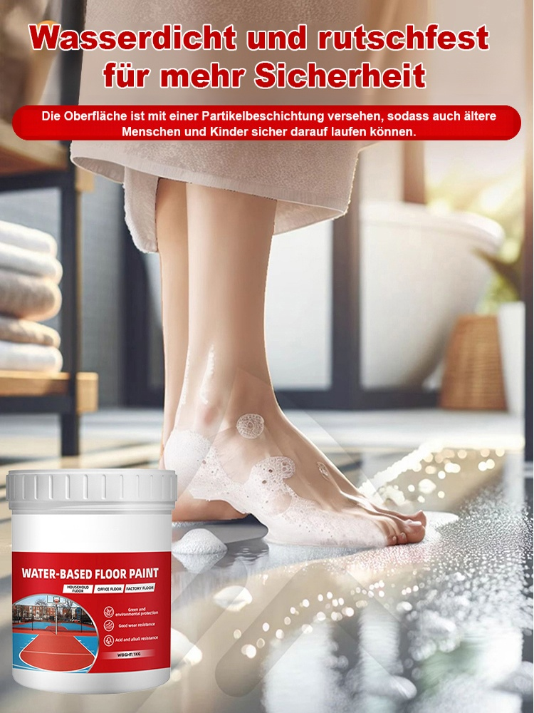 Wasserbasierte Bodenbeschichtung 3-in-1