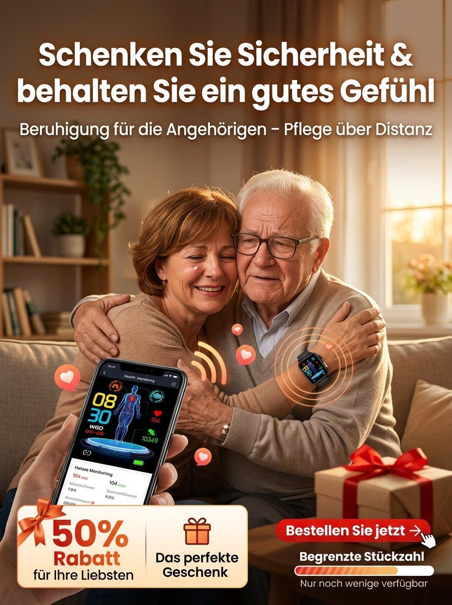 Schluss mit dem Stechen! Blutzucker und Blutdruck direkt am Handgelenk messen – Ihr 24h-Gesundheitsschutz.