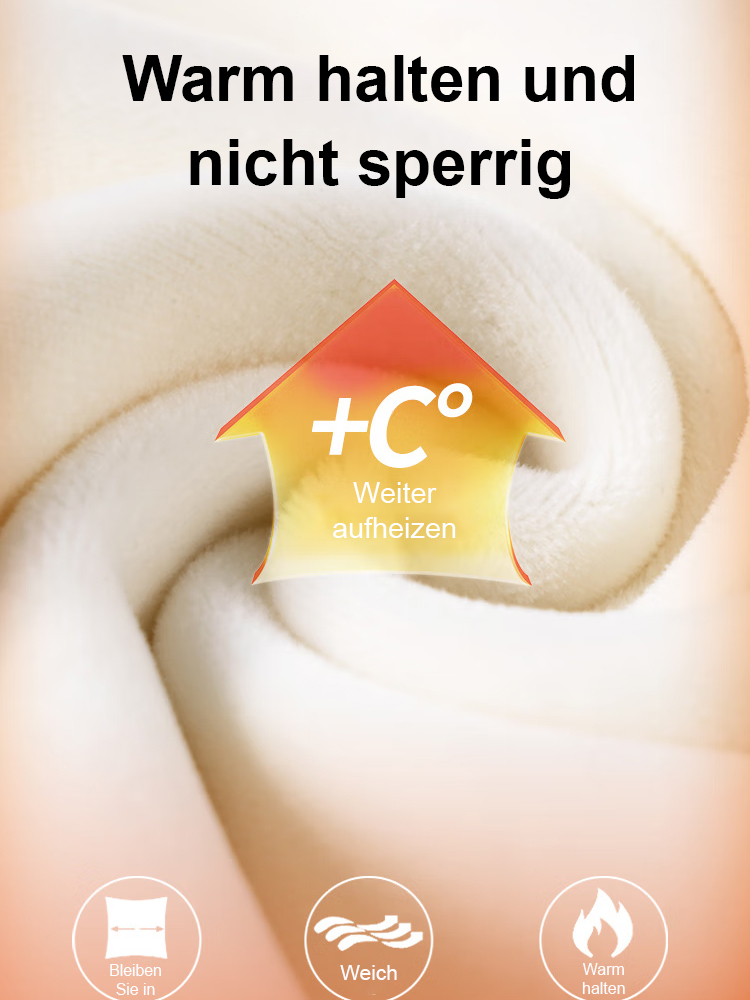 【Kaschmir, dickere Version】High-Waist, fließende, gerade Hose