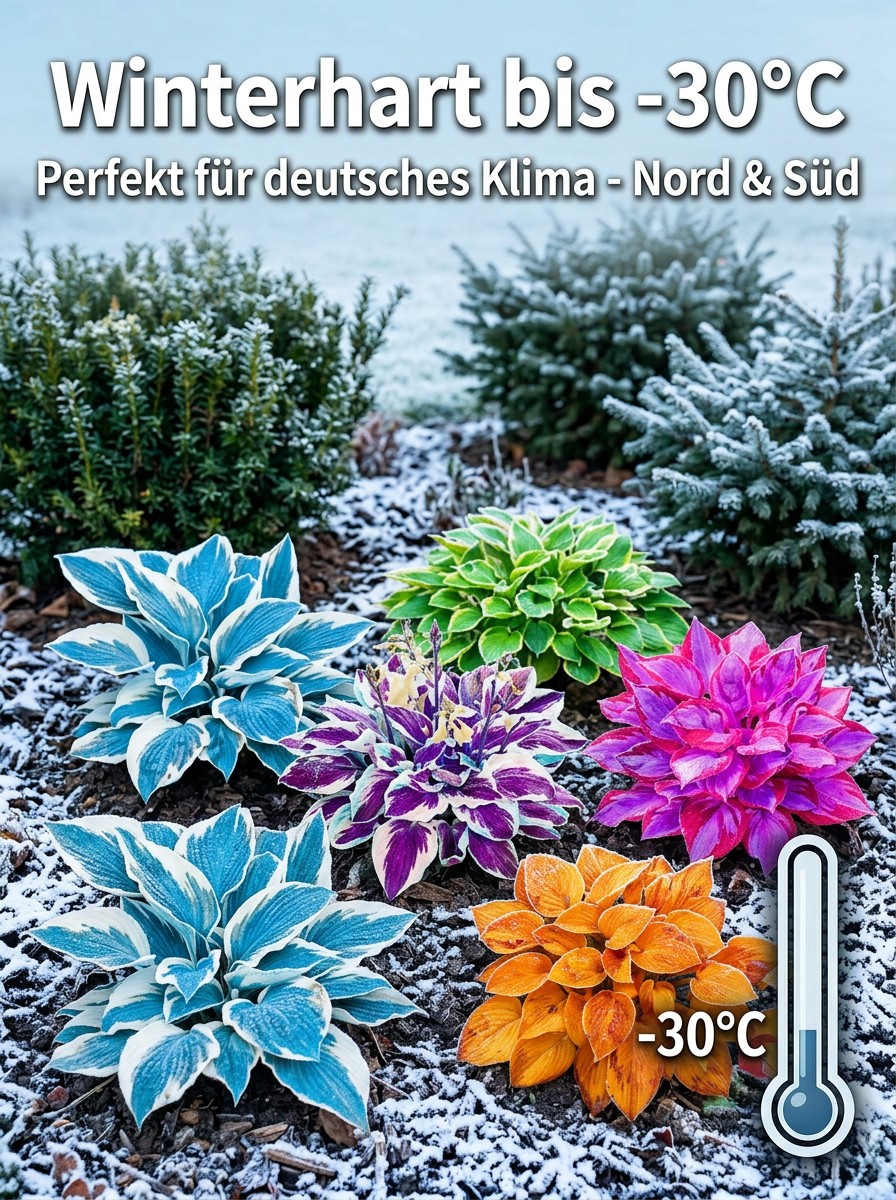 Seltene Samen der buntblättrigen Funkie.