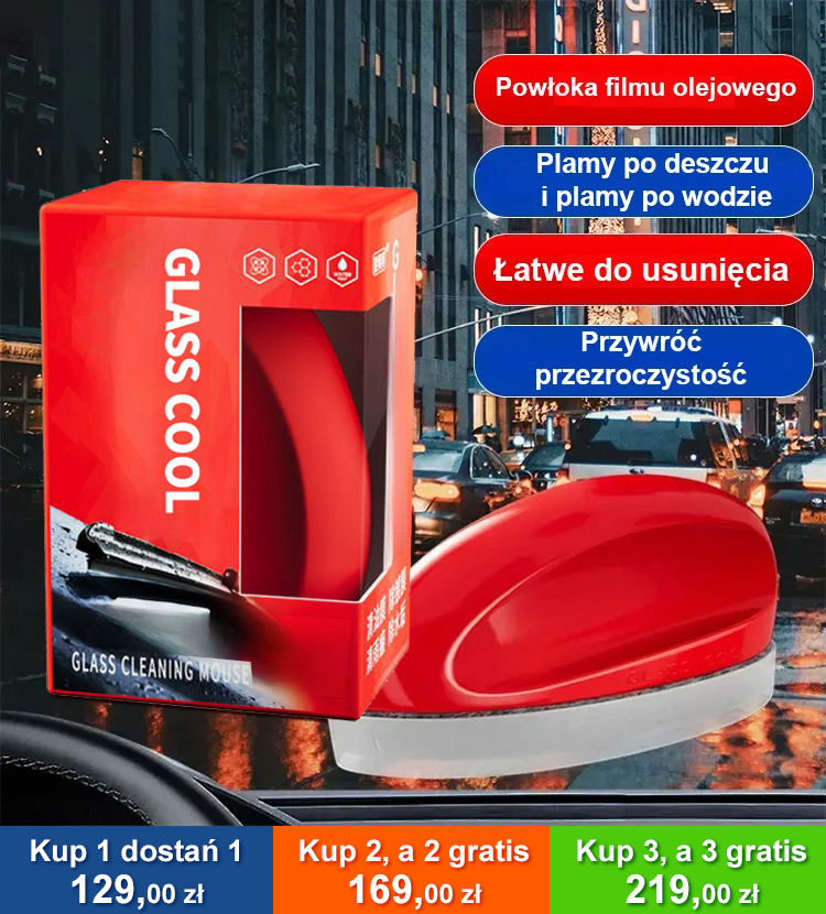 Auto Glass Bright Mouse Powłoka galwaniczna