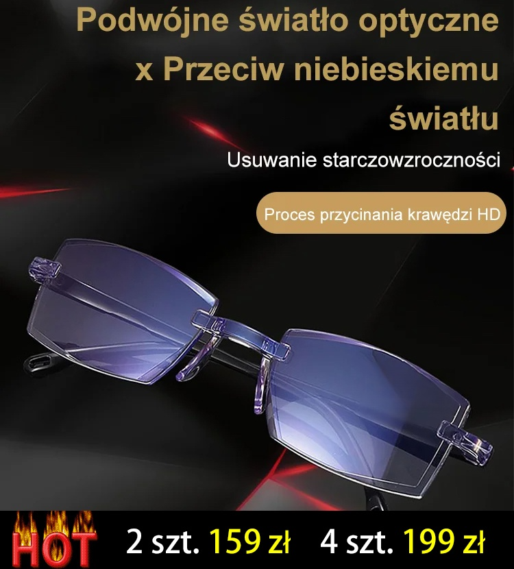 Okulary do czytania z automatycznym zoomem