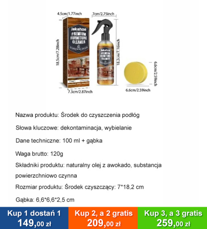 [Dekontaminacja i rozjaśnienie] Jakehoe Floor Cleaner