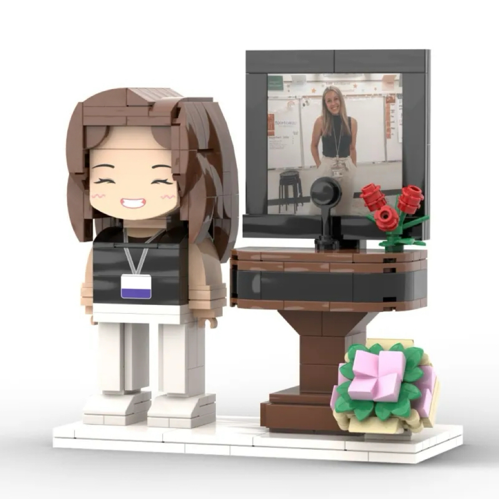 Custom Brick Figures Full Body Customizable 1 Person Gift for Teacher Occupational Gift