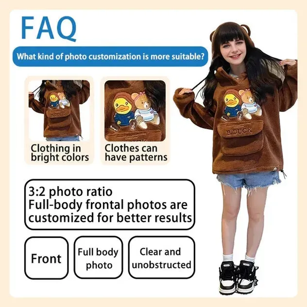 Full Body Customized 1 Person Duddu Brick Figures Father's Day Gift Birthday Gift