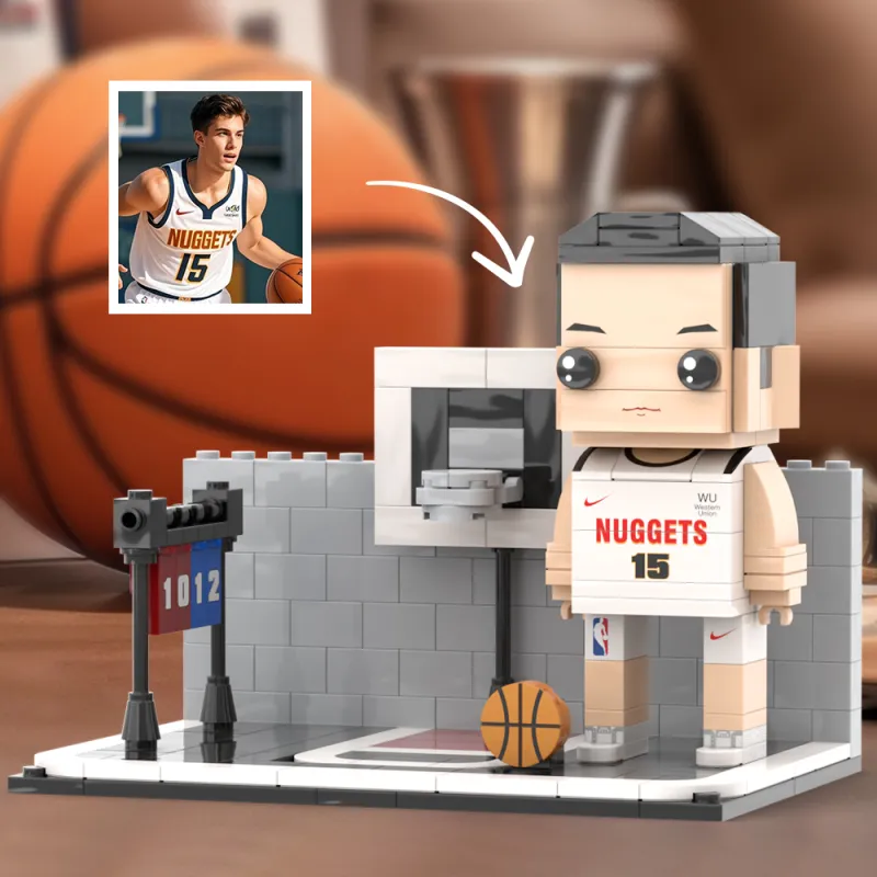 Full Body Customized 1 Person Brick Figures Basketball Theme Gift Birthday Gift Valentines Gift for Basketball Player