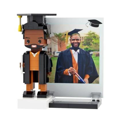 Full Body Customizable 1 Person Brick Figure Custom Photo Brick Figure Graduation Gift