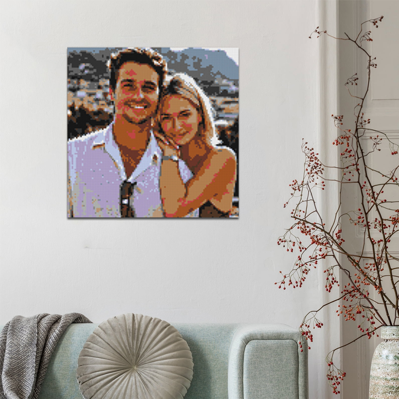 Brick Your Photo- Custom Brick Art Mosaic Kit