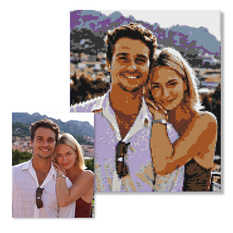 Brick Your Photo- Custom Brick Art Mosaic Kit