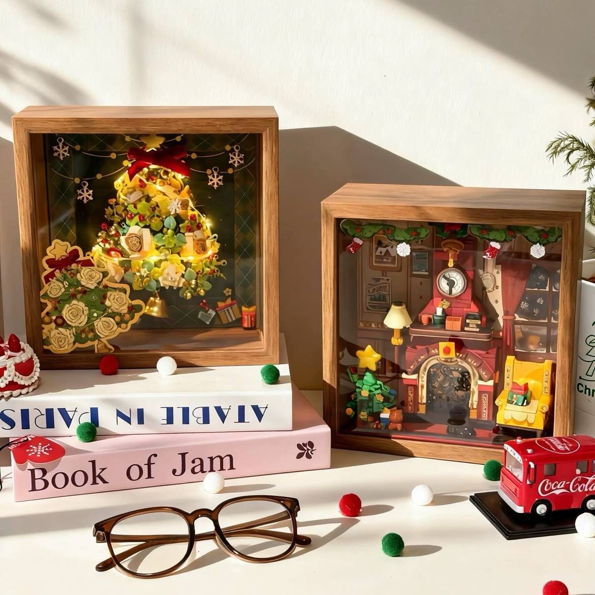 Christmas LEGO photo frames