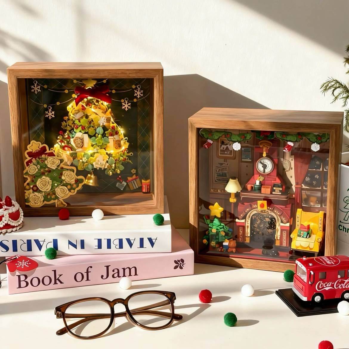 Christmas LEGO photo frames