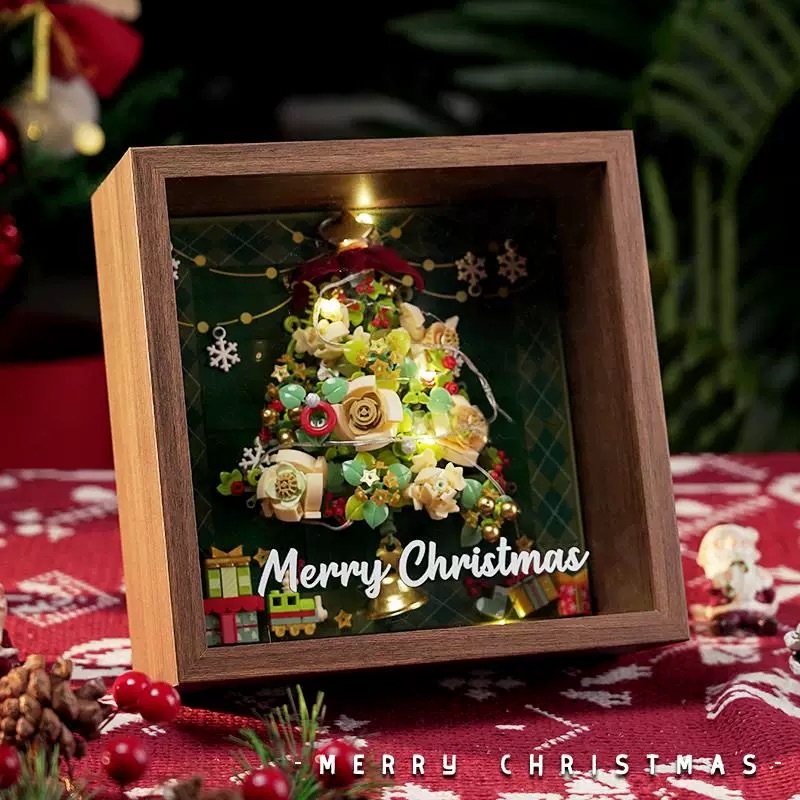 Christmas LEGO photo frames