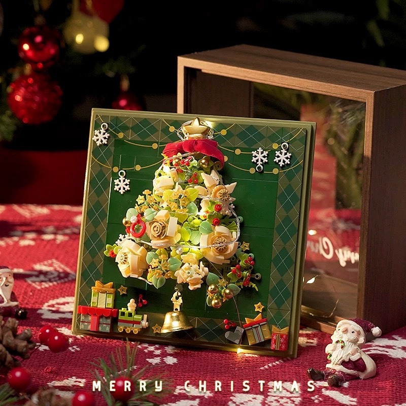 Christmas LEGO photo frames