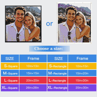 Brick Your Photo- Custom Brick Art Mosaic Kit