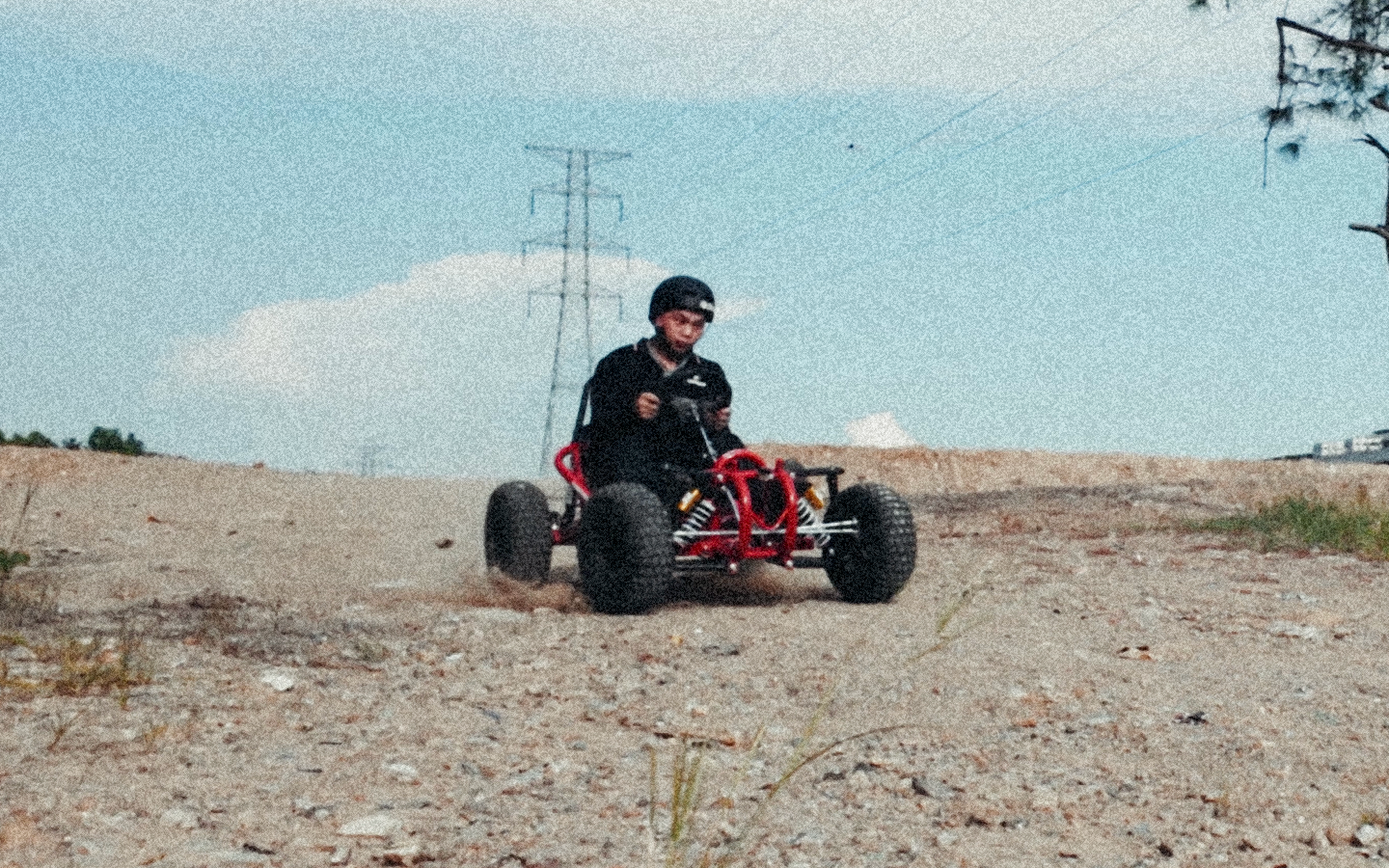 Drifting action in the dirt